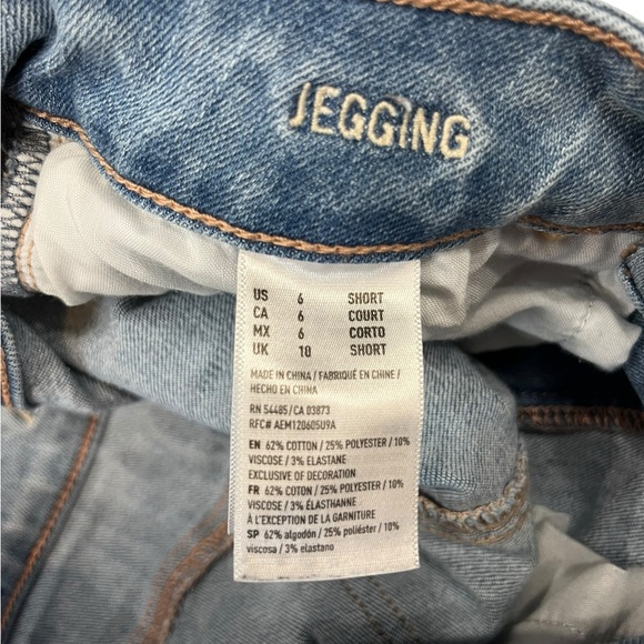 American Eagle Outfitters super super stretch, midrise skinny jegging Size 6 S - Picture 7 of 7